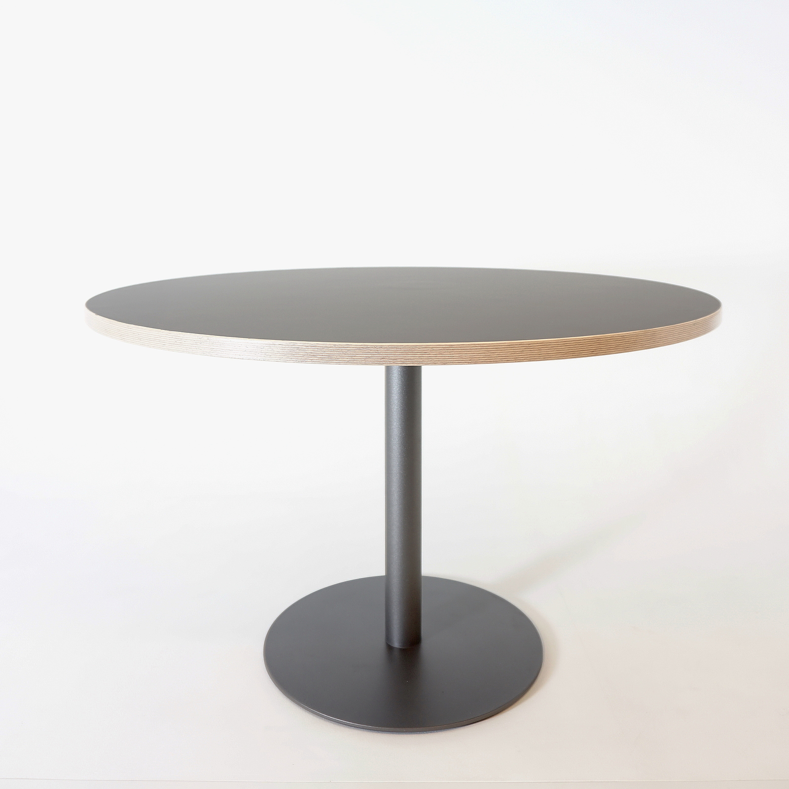 Table avec pied central Bords arrondis 200 x 100 - Teck Attitude
